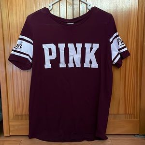 Maroon PINK t shirt